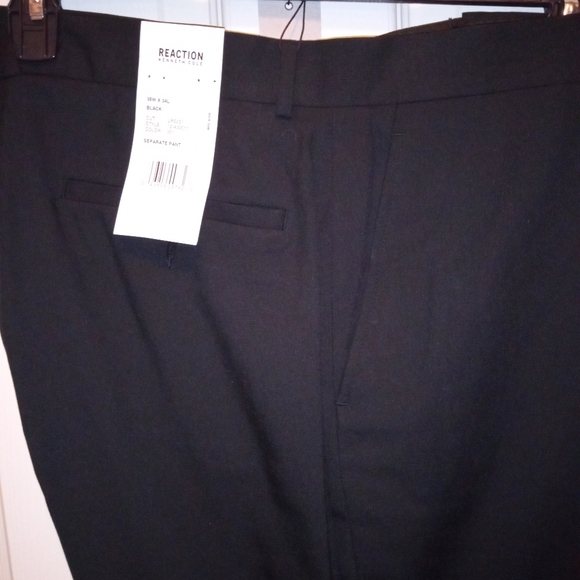 Kenneth Cole Reaction Black Dress Pants Suit Separates 38"W 34L $95 - Picture 3 of 4